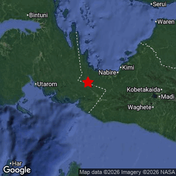 Map of area around epicenter.