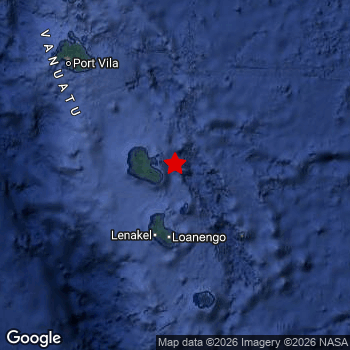 Map of area around epicenter.