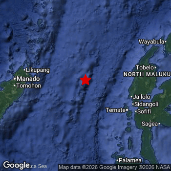 Map of area around epicenter.