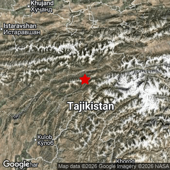 Map of area around epicenter.