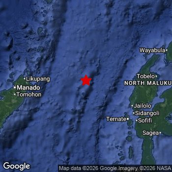 Map of area around epicenter.