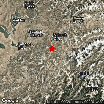 Map of area around epicenter.