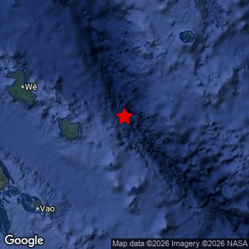 Map of area around epicenter.