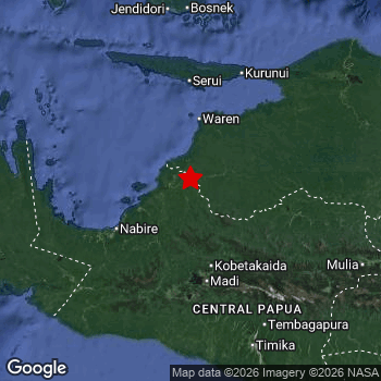 Map of area around epicenter.