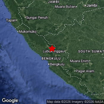 Map of area around epicenter.