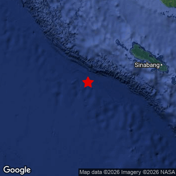 Map of area around epicenter.