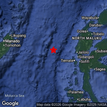 Map of area around epicenter.