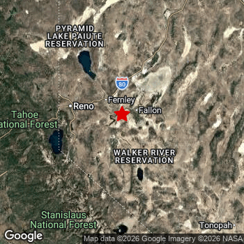 Map of area around epicenter.