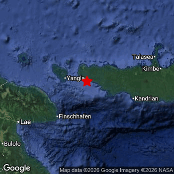 Map of area around epicenter.