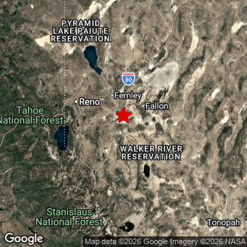 Map of area around epicenter.