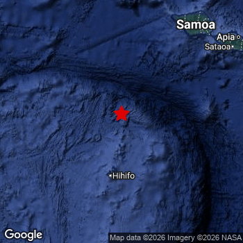 Map of area around epicenter.