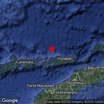 Map of area around epicenter.