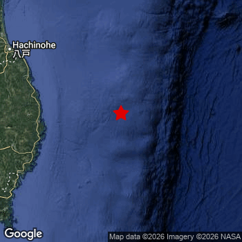 Map of area around epicenter.