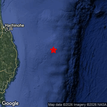 Map of area around epicenter.