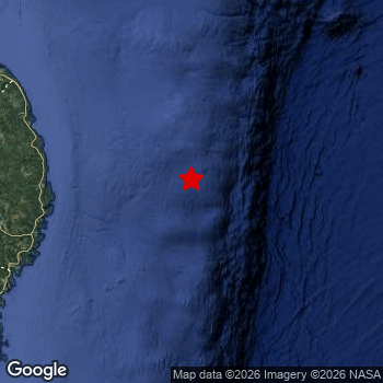 Map of area around epicenter.