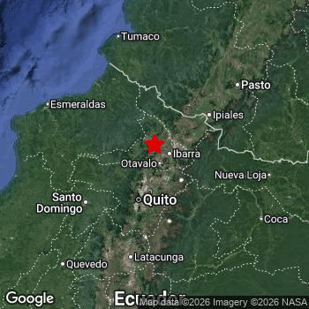 Map of area around epicenter.