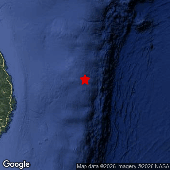 Map of area around epicenter.