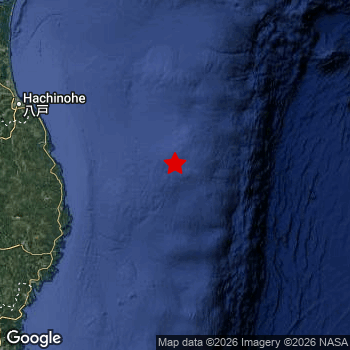 Map of area around epicenter.