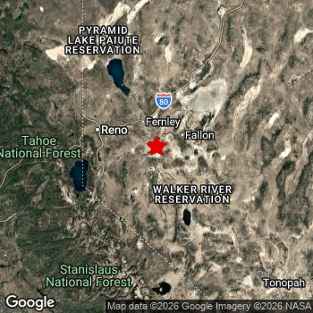 Map of area around epicenter.