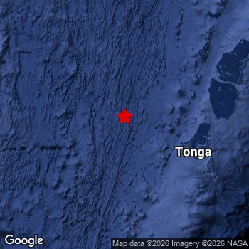 Map of area around epicenter.