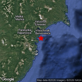 Map of area around epicenter.