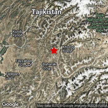 Map of area around epicenter.