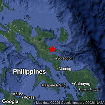 Map of area around epicenter.
