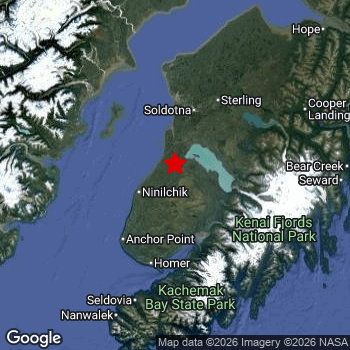 Map of area around epicenter.