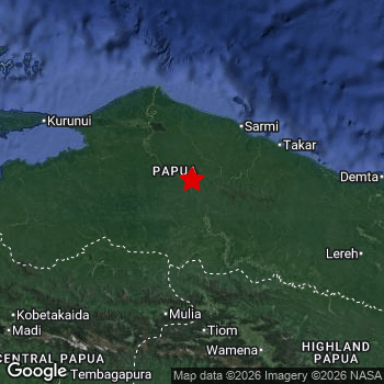 Map of area around epicenter.