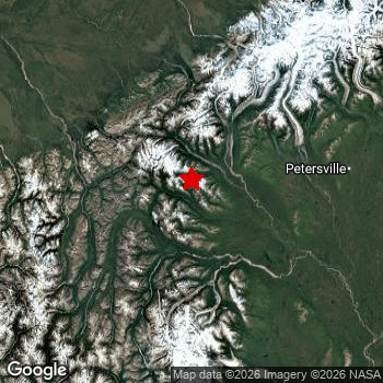 Map of area around epicenter.