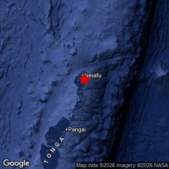 Map of area around epicenter.