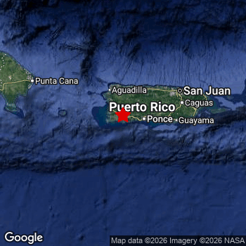 Map of area around epicenter.