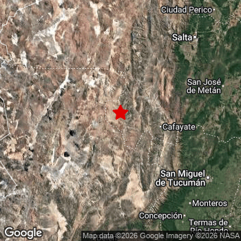 Map of area around epicenter.