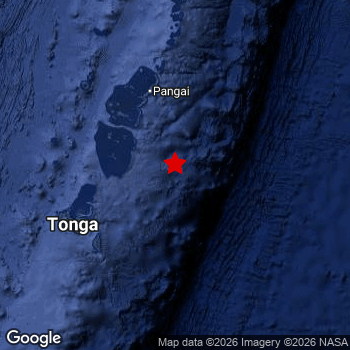 Map of area around epicenter.