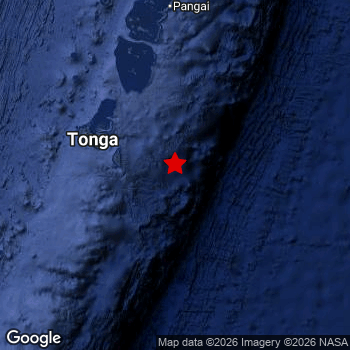 Map of area around epicenter.