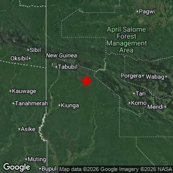 Map of area around epicenter.