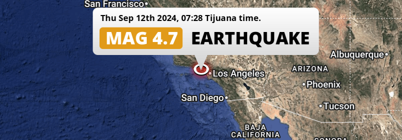Earthquake today us
