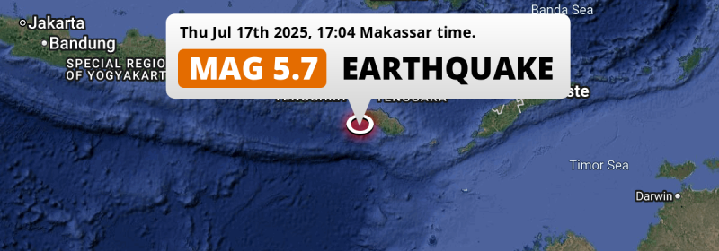 Earthquake location map