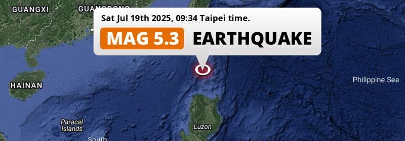 Earthquake location map