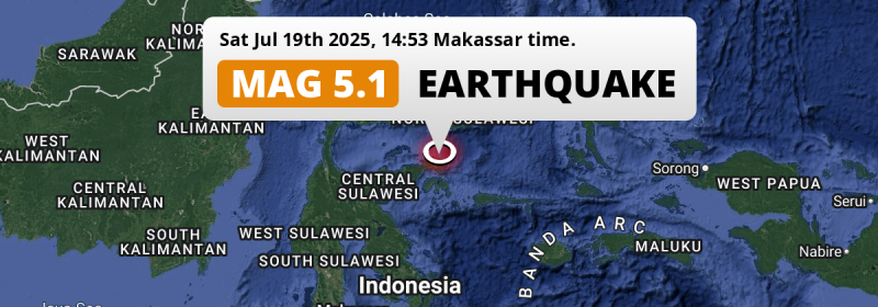 Earthquake location map