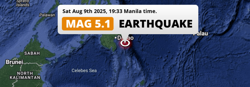 Earthquake location map