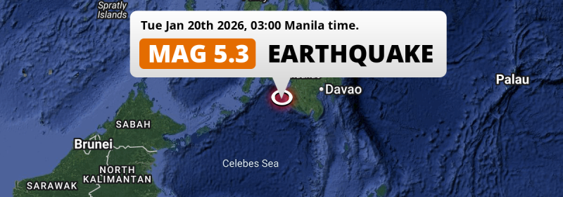 Earthquake location map