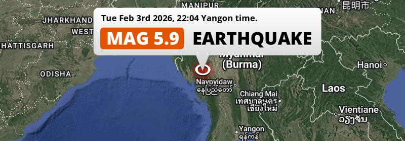Earthquake location map