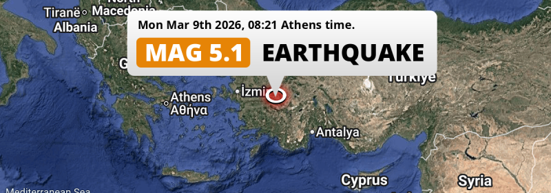Shallow M5.1 Earthquake struck on Monday Morning near Merkezefendi in Türkiye.