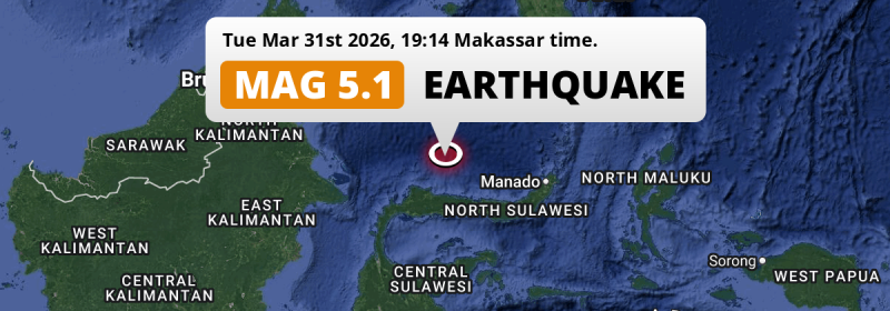 Earthquake location map