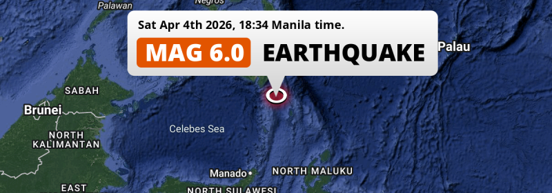 Earthquake location map