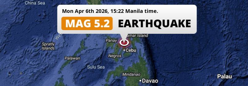 Earthquake location map