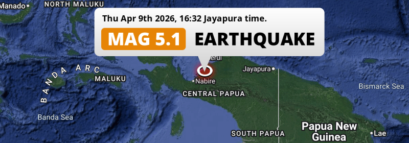 Earthquake location map