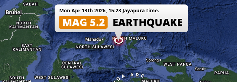 Earthquake location map