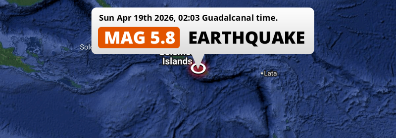 Earthquake location map